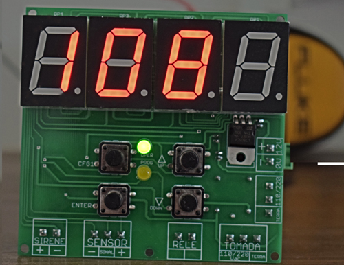 Placa Eletrônica para secador de café vista frontal
