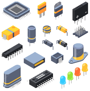 componentes eletronicos sendo usados para a montagem de placas eletronicas