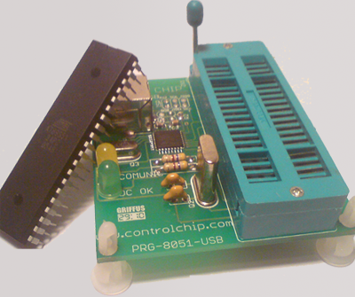 Gravador de microcontrolador 8051 PRG-8051-USB